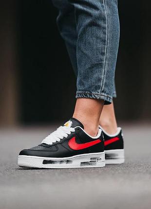 Жіночі стильні кросівки nike air force 1 low чорні зручні повсякденні найк