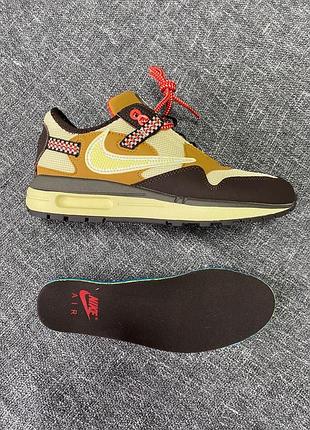 Жіночі кросівки nike air max 1 travis scott cactus jack зручні та елегантні найк