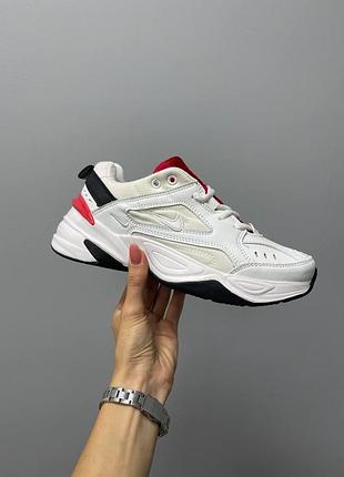 Жіночі кросівки nike m2k tekno білі для жінок найки техно шкіряні зручні повсякденні