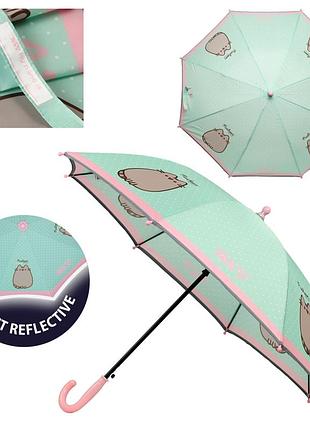 Парасолька дитяча складана зі світловідбиваючим кантом yes pusheen 708489 68х97 см