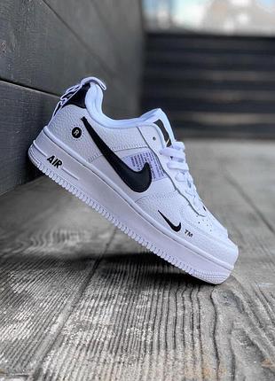 Кроссовки женские nike air force 1'07 lv8 белые кожаные для активного отдыха найк 45