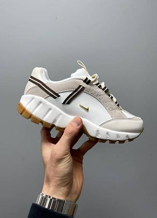 Женские бежевые кроссовки nike air humara lx jacquemus модные и комфортные найк 39