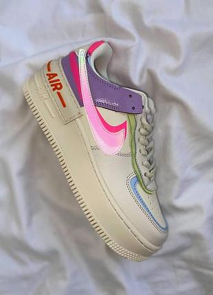 Кроссовки женские nike air force shadow из кожи модные и удобные найк 39