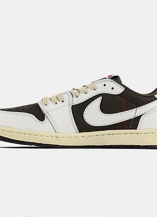 Повседневные женские кроссовки nike air jordan low бело-черные кожаные стильные удобные для женщин найк 42
