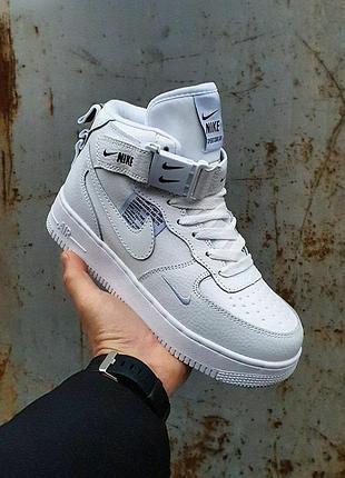 Качественные зимние кроссовки nike air force 1 utility для женщин, стильные зимние кроссовки найк 40