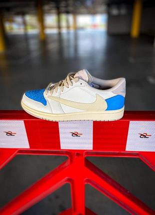 Кроси nike air jordan low для чоловіків білі повсякденні шкіра найк зручні