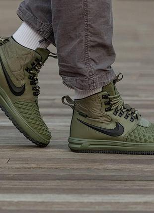 Мужские кроссовки nike lunar force 1 duckboot 17 зимние кожаные утепленные на зиму для мужчин 43