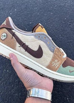 Жіночі кросівки nike air jordan low біло-розові для жінок найки аир джордан лоу шкіряні зручні повсякденні