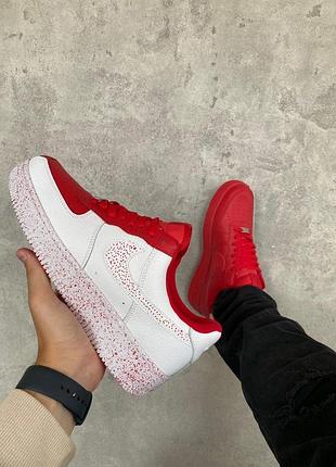 Мужские кроссовки nike air force low белые кожаные с современным дизайном найк 44