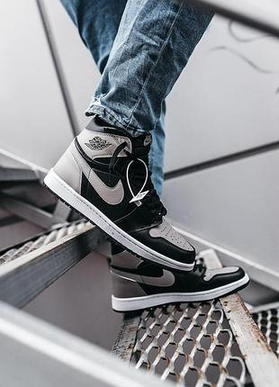 Мужские кроссовки nike air jordan 1 high кроссы найк аир джордан хай для мужчин кожа найк удобные повседневны