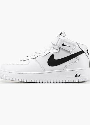 Мужские кроссовки nike air force utility, белая кожа, тёплые зимние найки для зимы найк аир форс 42