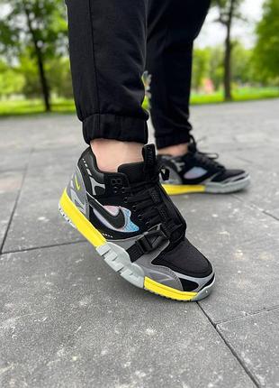 Мужские кроссовки nike air trainer 1 utility кроссы найк аир трейн для мужчин кеды найк удобные кожа черные 45
