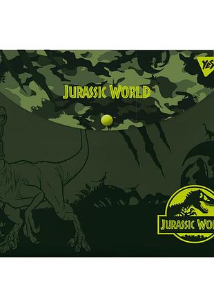 Папка-конверт на кнопке а4 yes jurassic world 491739 33х24 см