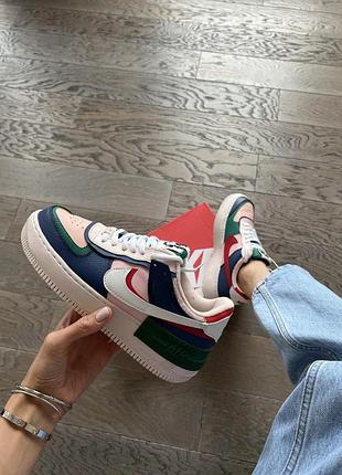 Кроссовки nike air force shadow кожаные для женщин универсальные стильные найк 39