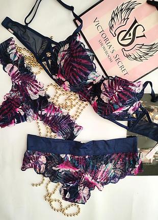 Набір білизни victoria's secret s m 34c 75c pink