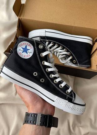 Кеды converse черные удобные тканевые стильные легкие для женщин конверсы 40