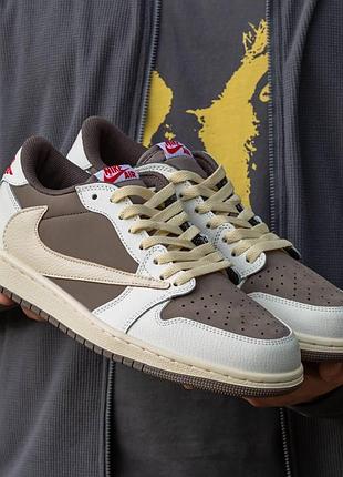 Мужские кроссовки nike air jordan low кроссы найк аир джордан лоу для мужчин кеды найк удобные коричневые 41