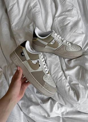 Женские кроссовки nike air force 1 low бежевые, комфорт и трендовый дизайн найк аир форс 1 лоу 40