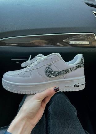 Кроссовки nike air force 1 low белые кожаные для женщин стиль и комфорт найк 42