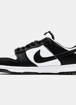 Кроси nike sb dunk low чорно-білі шкіра для чоловіків найк сб данк лоу зручні трендові 40