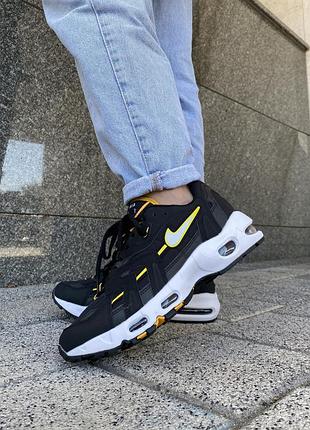 Мужские кроссовки nike air max 96 черные с амортизацией и стильным дизайном найк 41