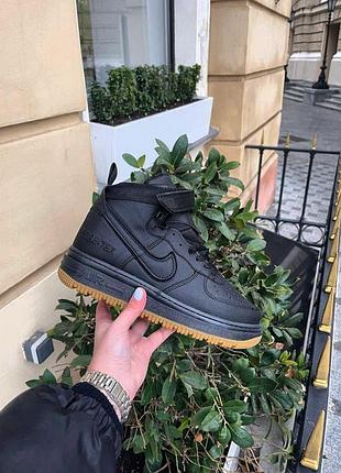 Женские зимние кроссовки nike air force gore-tex, обувь для зимы найк с технологией гортекс 44