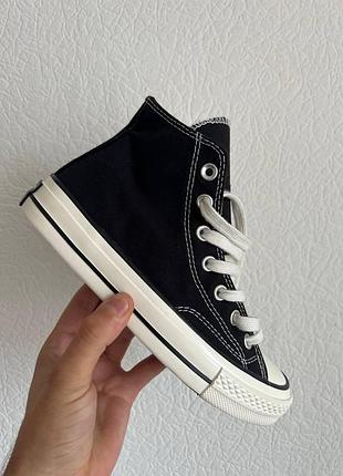 Женские кроссовки converse черные удобные для женщин стильные легкие тканевые конверсы