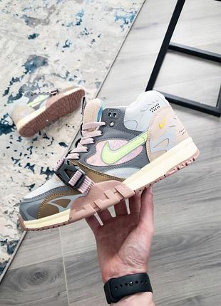 Мужские кроссовки nike air trainer 1 utility кроссы найк аир трейн для мужчин кеды найк удобные кожа белые 45