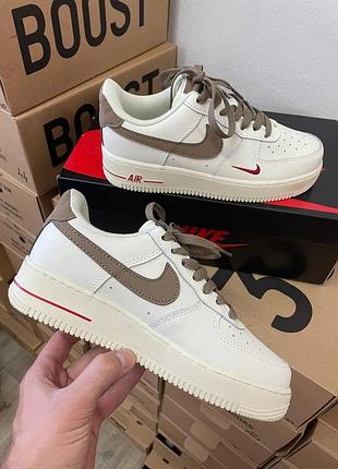 Женские белые кроссовки nike air force 1 low кожаные найк аир форс 1 лоу для женщин 41