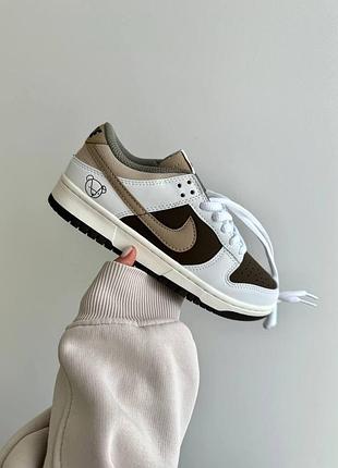 Жіночі кросівки nike sb dunk low чорні-білі шкіряні для жінок зручні стильні