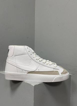 Женские кроссовки nike blazer high белые для женщин найки блейзер удобные повседневные кожа 38