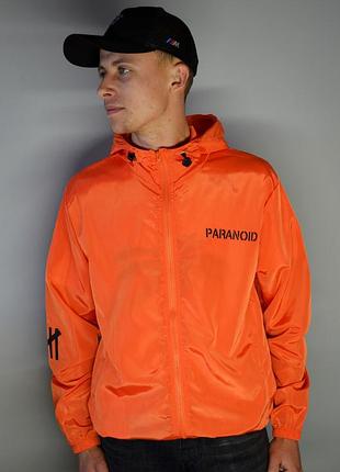 Ветровка assc paranoid orange куртка анти сошиал клуб параноид оранжевая l