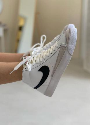 Женские кроссовки nike blazer high белые найки блейзер удобные кожа повседневные для женщин 38
