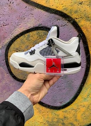 Мужские кроссовки nike air jordan 4 retro military оригинальные и удобные джордан 4 44