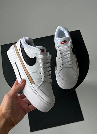 Кроссы nike court legacy белые для женщин удобные кожа найки повседневные женские 37