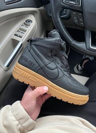 Зимние кроссовки nike air force gore-tex , качественные зимние кроссовки найк 41