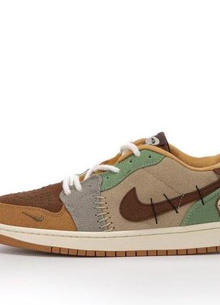 Мужские кроссовки nike air jordan low кроссы найк аир джордан лоу для мужчин кожа найк удобные повседневные 38