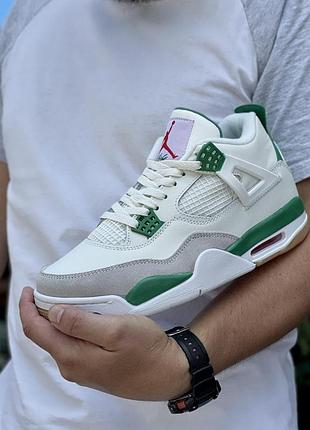 Мужские кроссовки nike air jordan 4 retro белые классика и комфорт в одном джордан 4 white 45