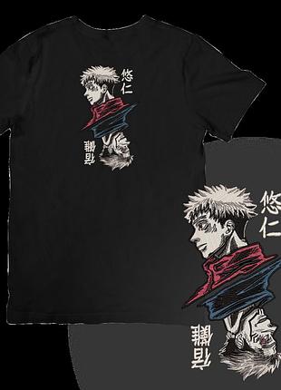 Футболка с вышивкой магическая битва (jujutsu kaisen)