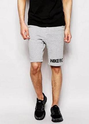 Мужские спортивные шорты nike серые найк