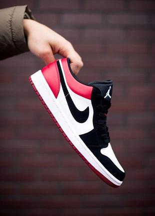 Мужские кроссовки nike air jordan low для мужчин кожа белые найк удобные 42