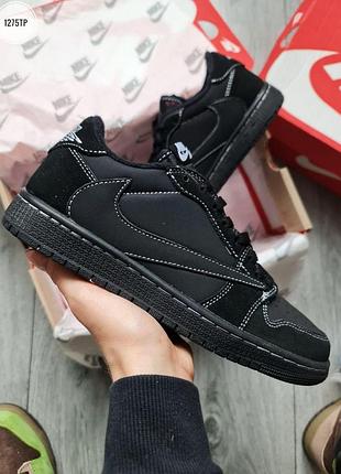 Кроссовки nike air jordan low для мужчин кеды найк удобные черные 40