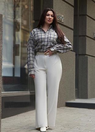 Брюки jadone fashion темис 58 белый