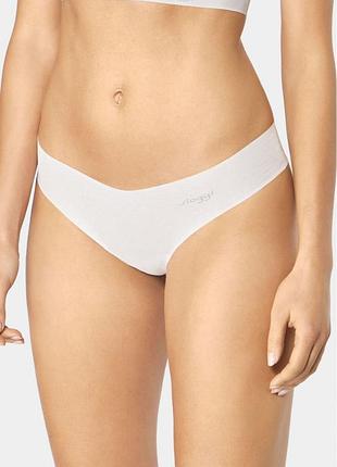 Бесшовные трусики стринги sloggi zero cotton, размер m, цвет молочный