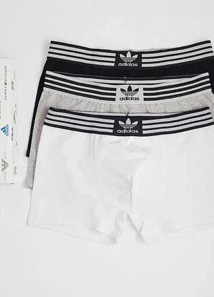 Набор мужских трусов боксеров adidas разные цвета качественные мужские трусы 3 штуки в упаковке адидас xl