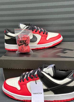 Кроссовки найк сб данк лоу для мужчин удобные кожа nike air dunk low "nba 75th anniversary chicago 42
