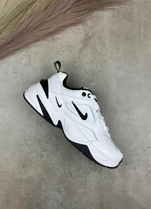 Кроси nike m2k tekno білі для жінок найки техно зручні шкіряні повсякденні жіночі