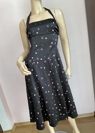 Коктейльна сукня в горох/ xs/ brend miss selfridge