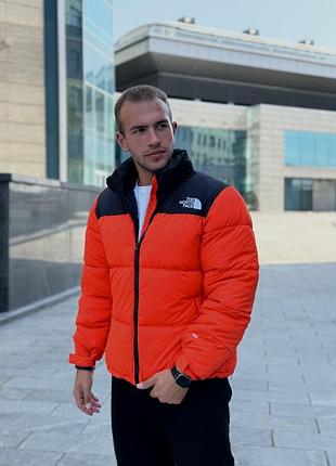 Мужской зимний пуховик the north face nuptse 700 orange