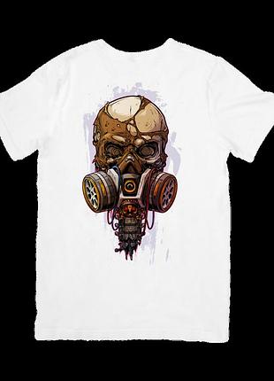 Футболка череп із протигазом (skull with gas mask)